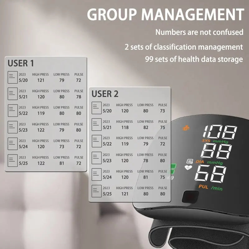 Tensiomètre numérique rechargeable